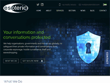 Tablet Screenshot of esotericltd.com